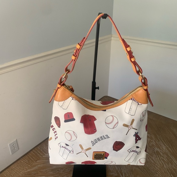 Dooney & Bourke Handbags - Dooney & Bourke White and Tan Angels Shoulder Bag